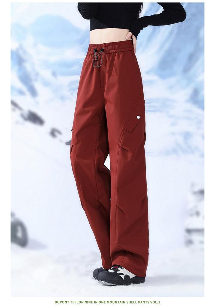 3-in-1 Men's and Women's Ski Pants: Fleece-Lined, Windproof, Waterproof for -40°C Winter Outdoors.