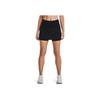 Under Armour UA Series Speedpocket Trail Solid Color Elastic Waist A-Line Comfortable Sports Casual Skirt Women Skirts Black 1369793-001