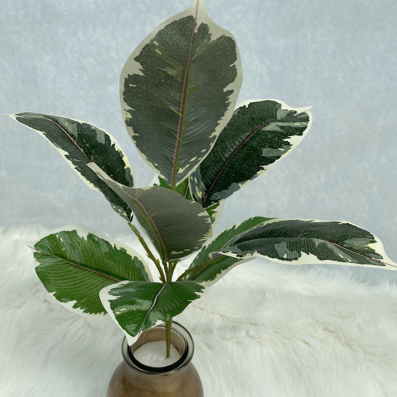 Replica Green Plant With 26 Leaves For Event Decoration And Photography Backdrops