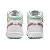 Detské tenisky Air Jordan 1 Mid SE GS Multi Knit Biela Washed-Teal Rush-Ružová DM6218-100