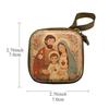 Zippered Christian Jewelry Box Virgin Mary Christian Gift Portable Prayer Kit  Devotees