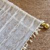 Hollow Lace Jacquard Hook Curtain Finished Gauze Curtain Living Room Balcony Bedroom No Punching