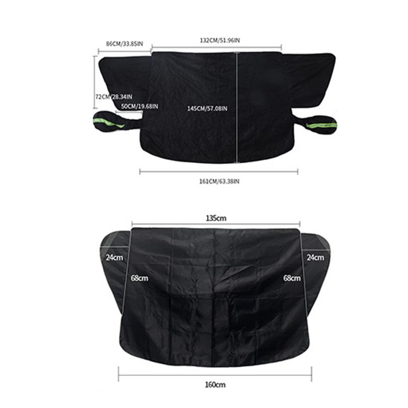 Car Windshield Snow Cover Thickened Thickened Winter Car Clothing Front Windshield Anti Ice Rain Frost Outdoor Protection Cover