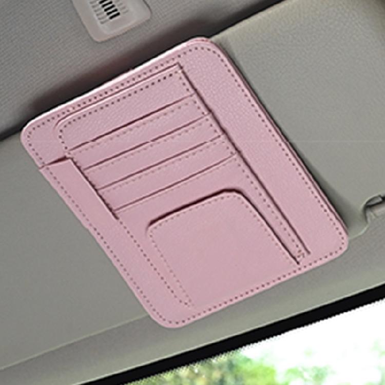 Car Sun Visors Organizer Multi-Pocket Business Card Storage Management Sunglasses Holder Visors Organizers