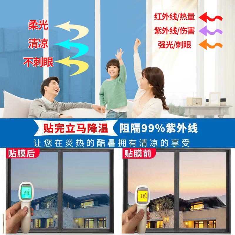 One-Way Heat Insulation and Privacy Window Film