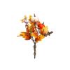 Artificial Maple Leaf Branch with Simulated Pumpkin and Dried Leaves for Autumn Table Centerpiece Arrangement 35cm Decorative Stem