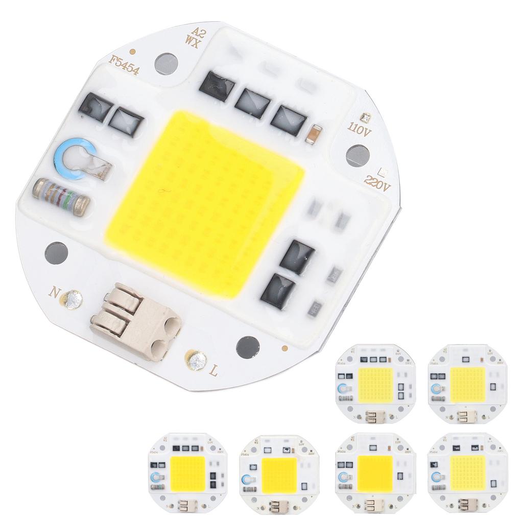 LED Chip Driveless 110V Low Power Consumption Easy Install Heat Dissipation Lamp Beads High Power for DIY Modeling Lights
