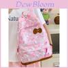 Süßer Hello Kitty Cartoon Rucksack für die Schule Mit Nylon-Aufbewahrung und Herz-Details Für Teenager und Mädchen