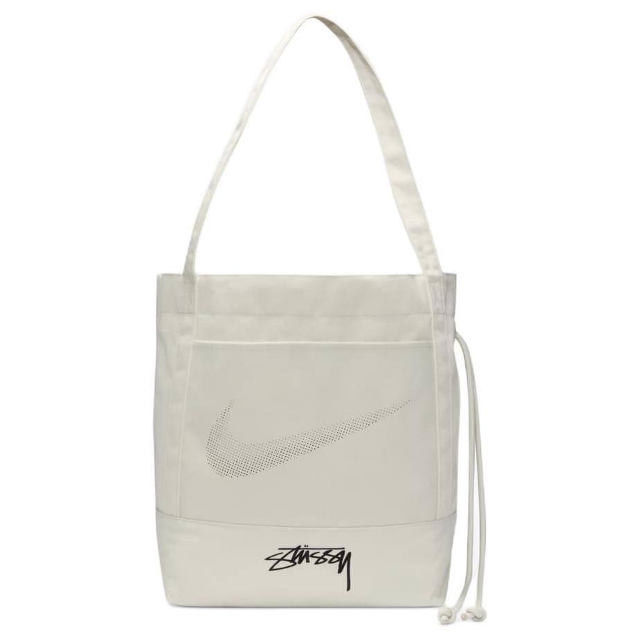 New Nike Stussy Collaboration Canvas Tote Bag Shopping Bag Shoulder Bag Handbag Regular Unisex White FZ9994-072