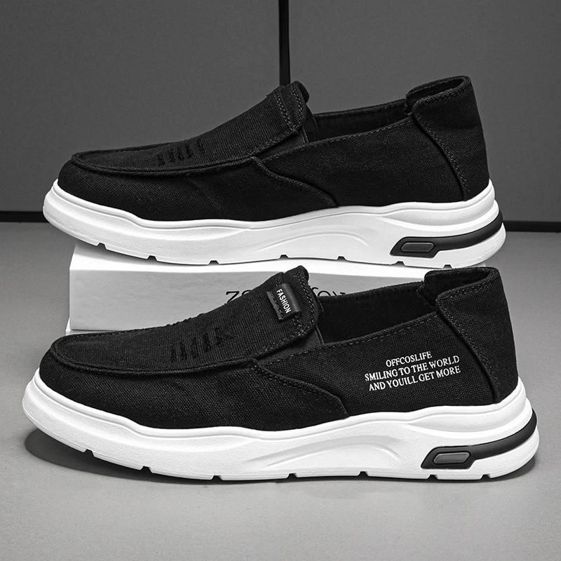 Pantofi pentru bărbați Pantofi din pânză de vară, respirabili, confortabili, în aer liber, pantofi pentru mers, pantofi de mers Mocasini clasici pentru bărbați