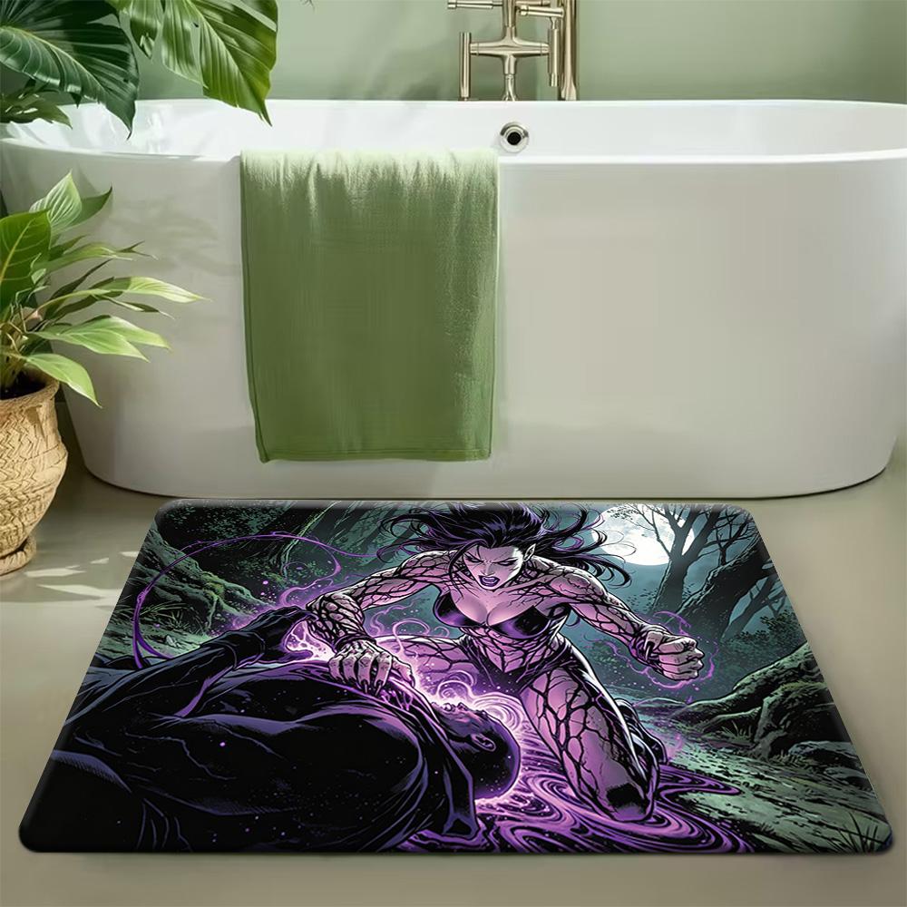 Marvel 1pc Flannel Large Floor Mat | Marvel Spider-for Man Iron for Man - Vibrant Superhero Design, Easy to Clean, Durable Mat 40x60cm