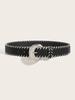 Half Circle Metal Pin Buckle Hand Woven Rope Womens Belt Clothing Accessories