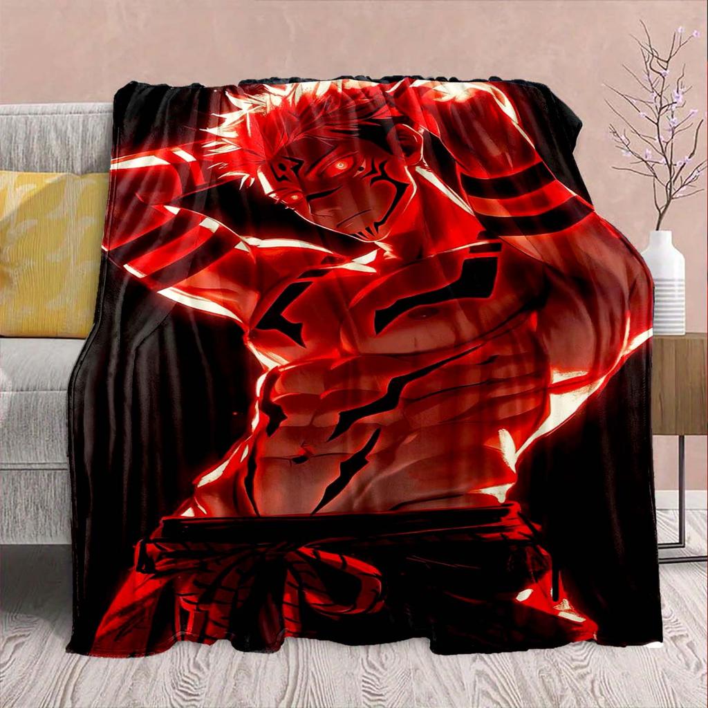 Jujutsu Kaisen Plush Flannel Throw Blanket Soft Warm Cozy Lightweight Sofa Bed Decor -QJY