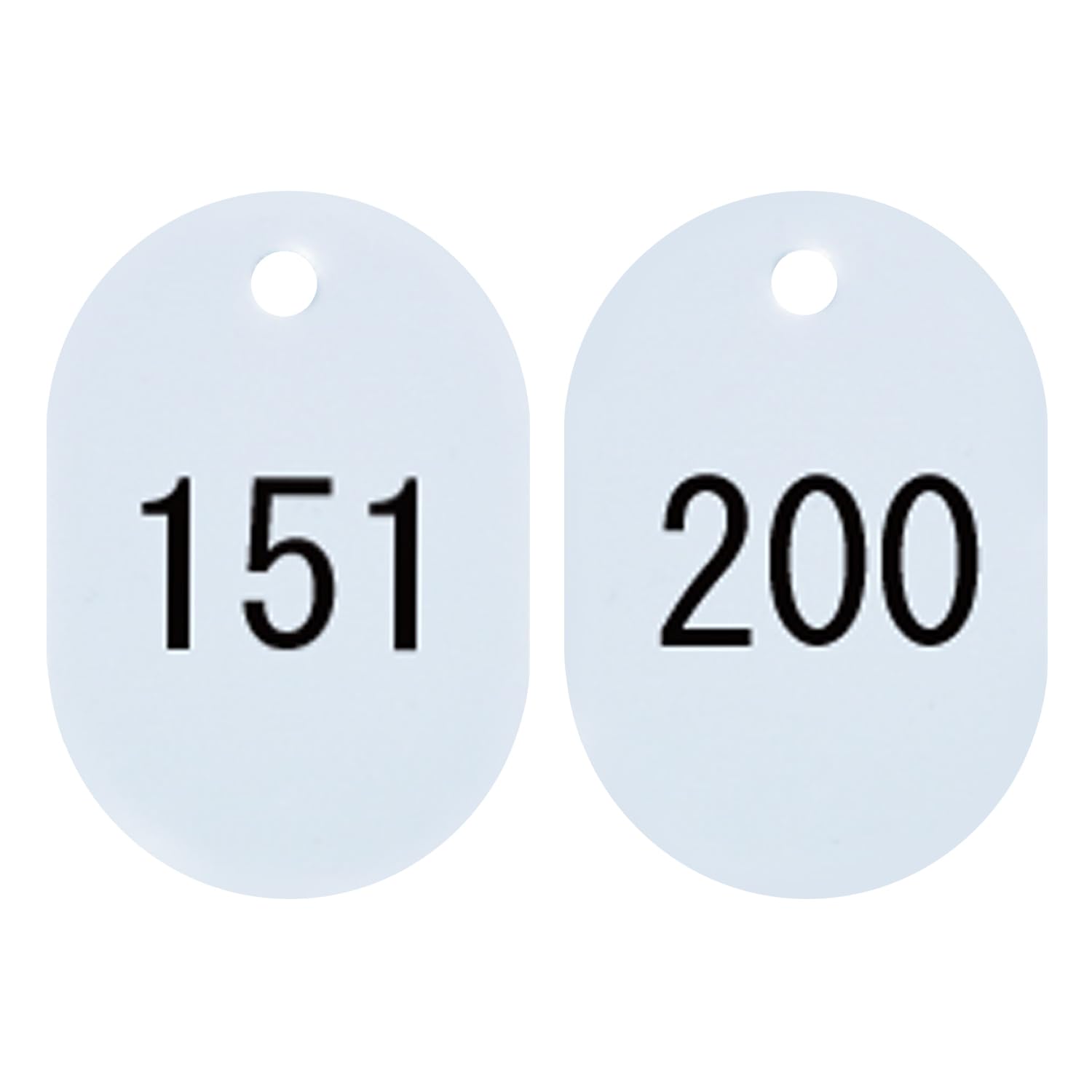 

Бирки с номерами Nishikei, Штук, Маленькие, 151-200, Белые, BN-S151W белый