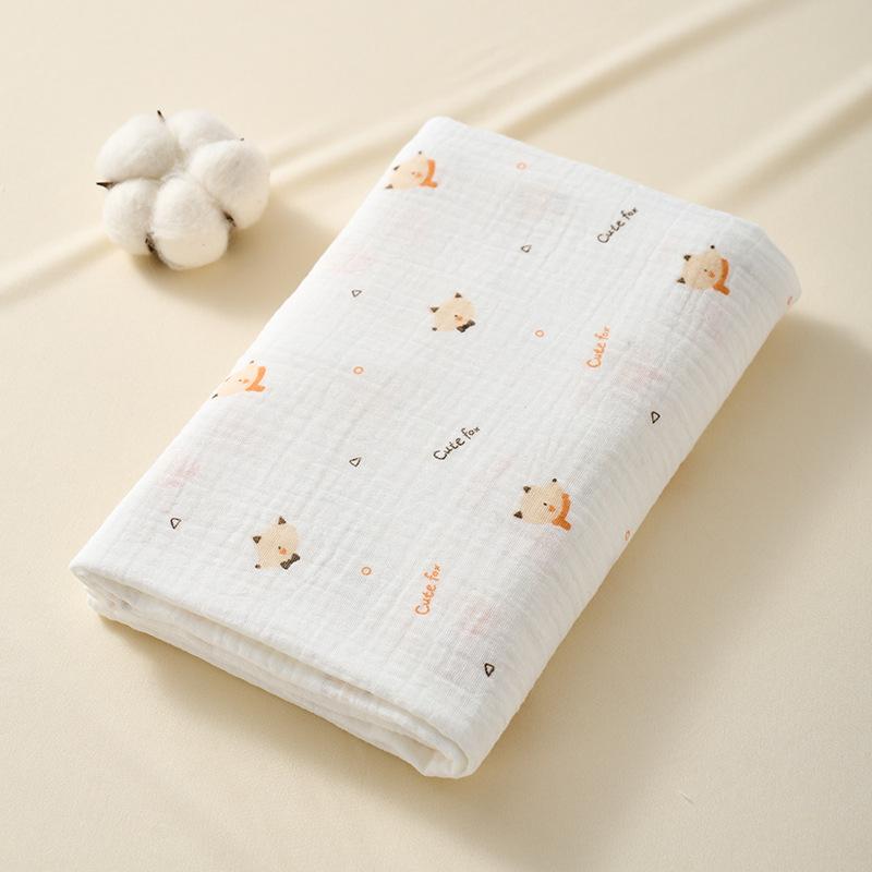 Baby Bath Towel: Pure Cotton Absorbent Gauze Swaddle, Summer Blanket, Infant Wrap