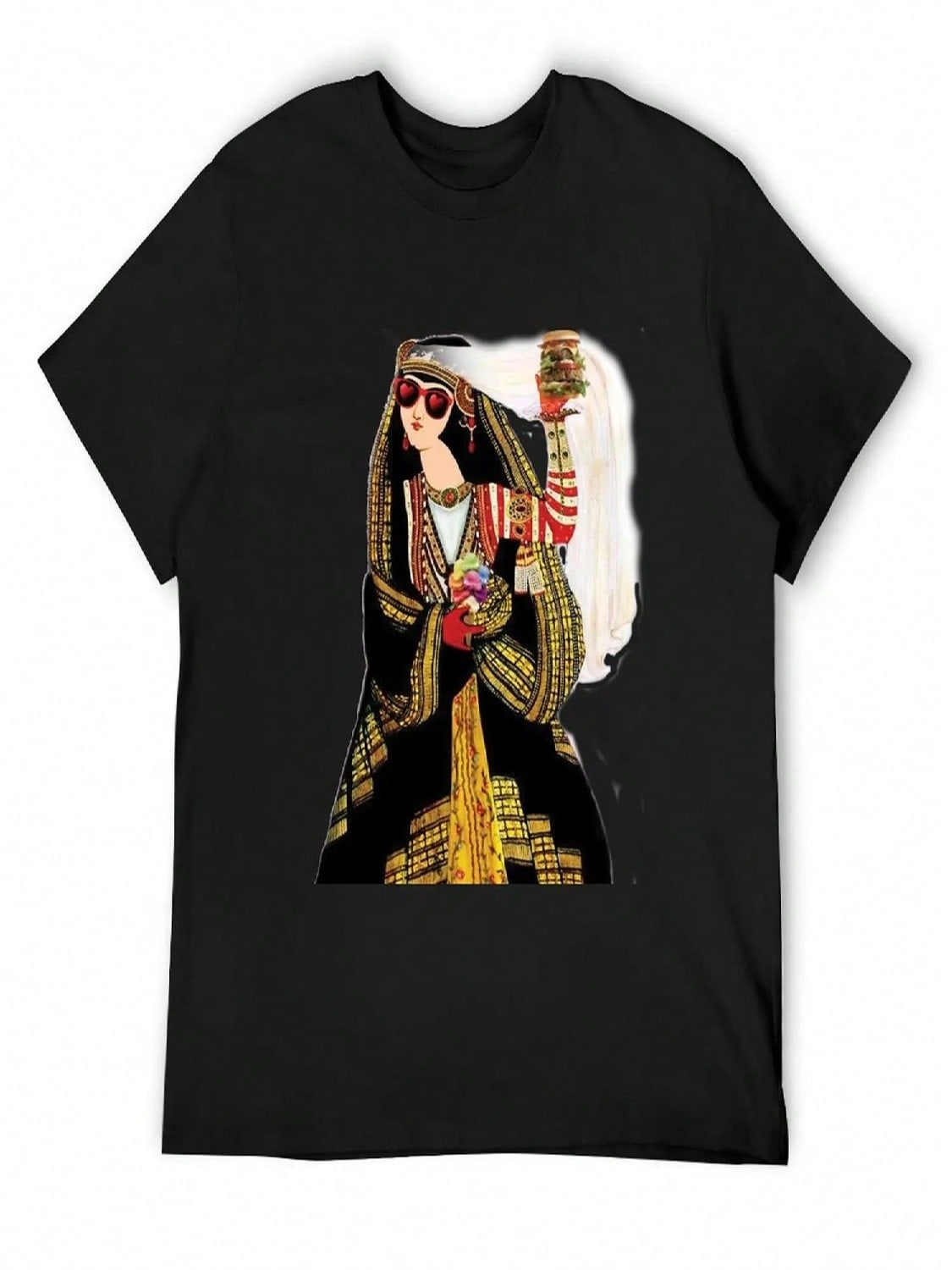 Qajar Girl T-Shirt Hippie Clothes Valentines Clothes Plain unisex Clothing S разноцветный