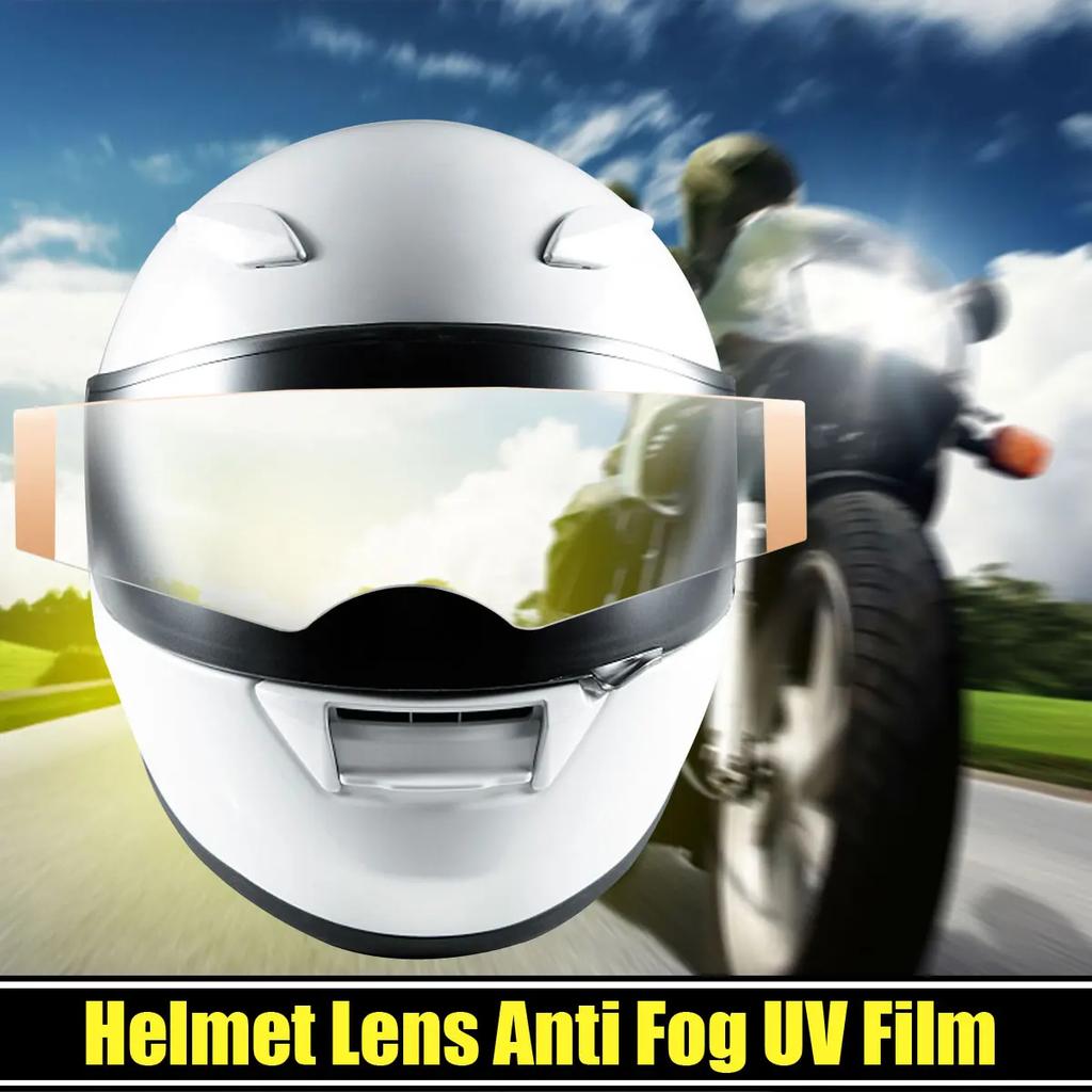 Motorcycle Motorbike Helmet Anti Fog UV Film Universal Clear Shield Visor Insert Lens