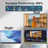 15.6Inch Portable Dual Monitor /Singel Monitor 1080P 16:9 Low Blue Light For XBox PS4 / 5 Switch Cell Phone PC Loptop Extension