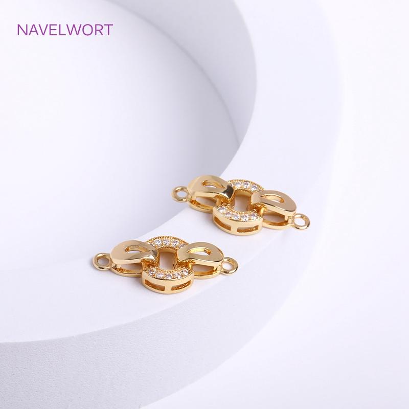 Trendy 18K Gold Plated Round Pearl Clasps Fastener For Bracelet Necklace Making Fittings,DIY Jewellery Making Supplies Wholesale