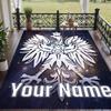 Custom Text Printed Rug Poland Football Non Slip Floor Carpet For Home Room Decor