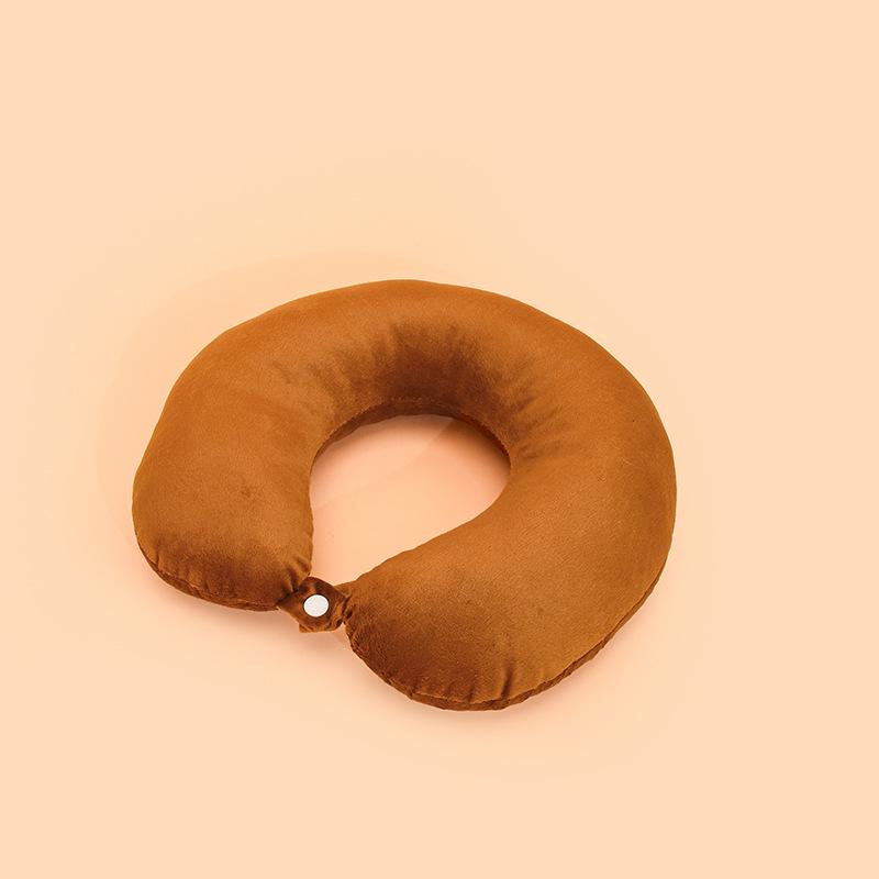 Customizable U-shaped Travel Neck Pillow - Cervical Support for Airplanes, Nap Headrest, and Portable Backrest.