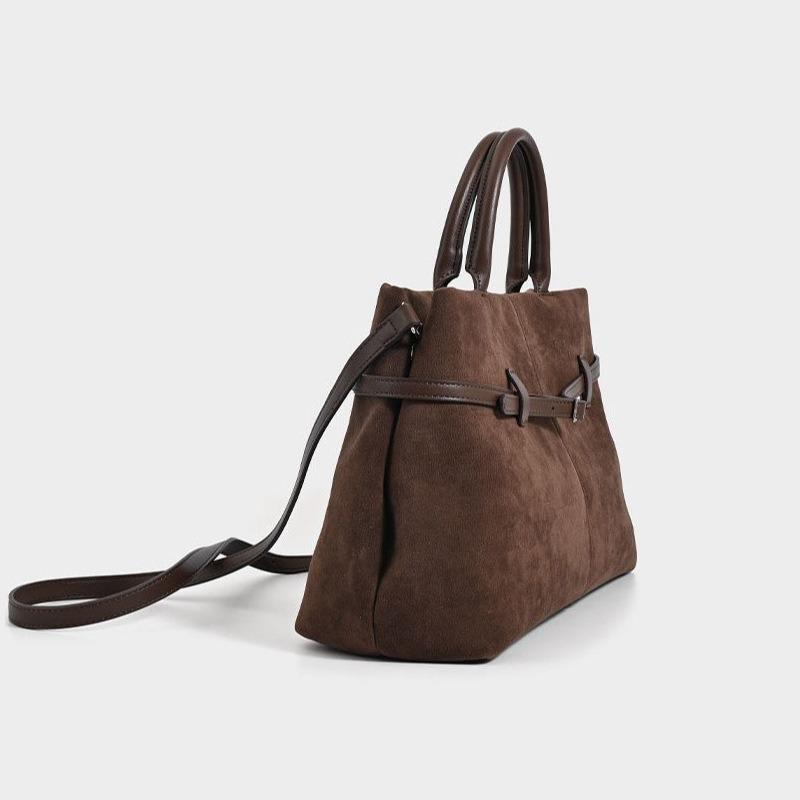Autumn and Winter Lazy Style Tote Bag 2026 Retro Versatile Handheld Crossbody Bag Fashi Versatile Matte Suede Shoulder Bag