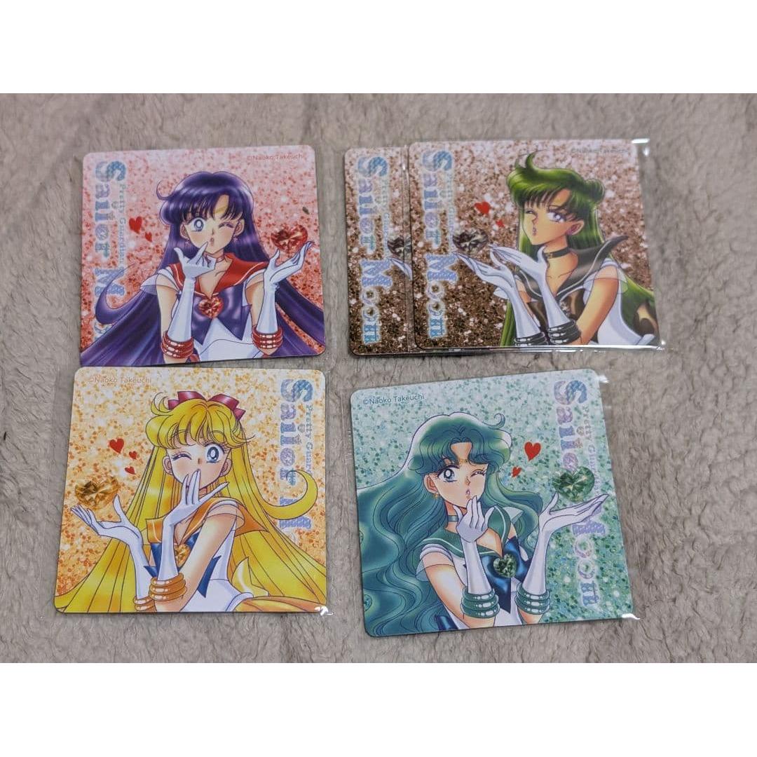 Sailor Moon x Meiji collaboration 4 types of 5 magnetic sheets, package included, no sweets