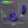 3D-gedruckter Frosch mit biegsamen Beinen, entzückende magnetische Kühlschrankdekoration, verspieltes Büro-Schreibtischornament, bestes Geschenk für jeden Anlass