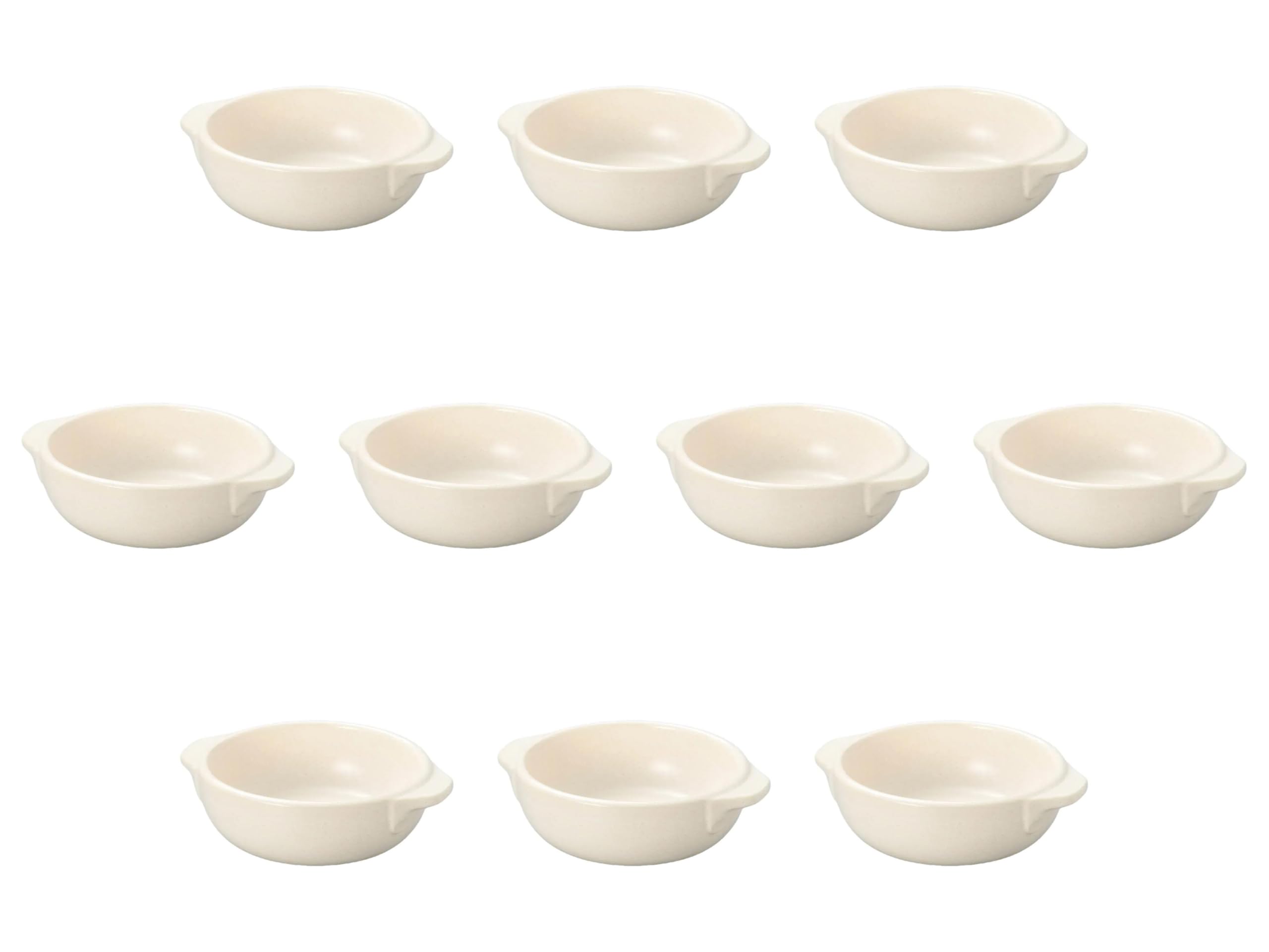 

Set of 10 Large White Round Gratin x x Gratin Dish Ceramic Heat Resistant Setomonohonpo [18 14.5 5.3 cm] білий