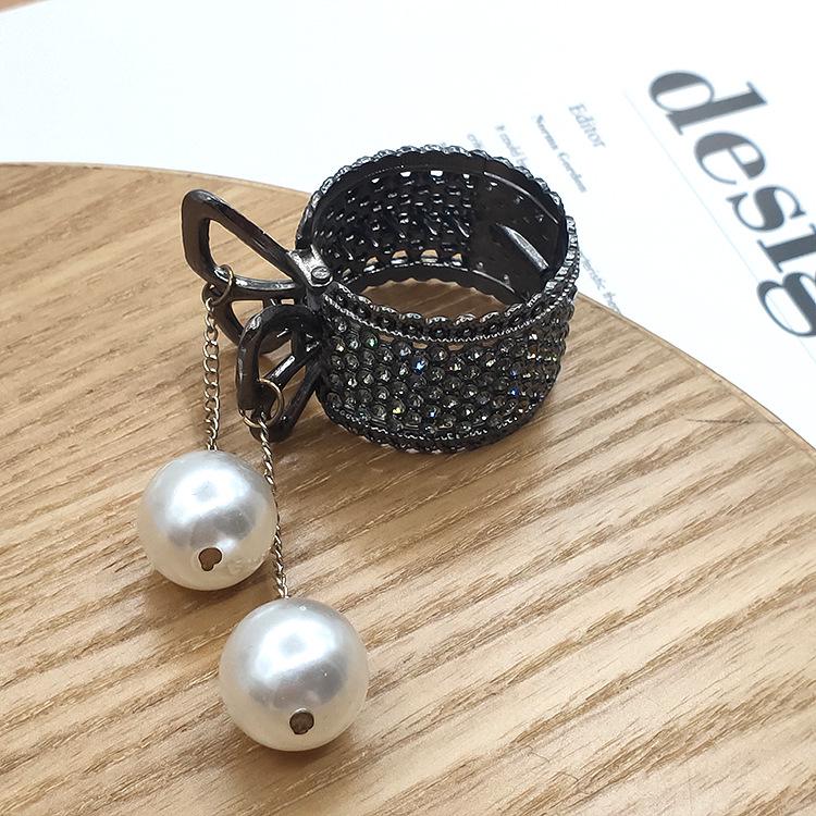 Luxury Alloy Rhinestone Hair Claw Clip for Women – Anti-Collapse Hold