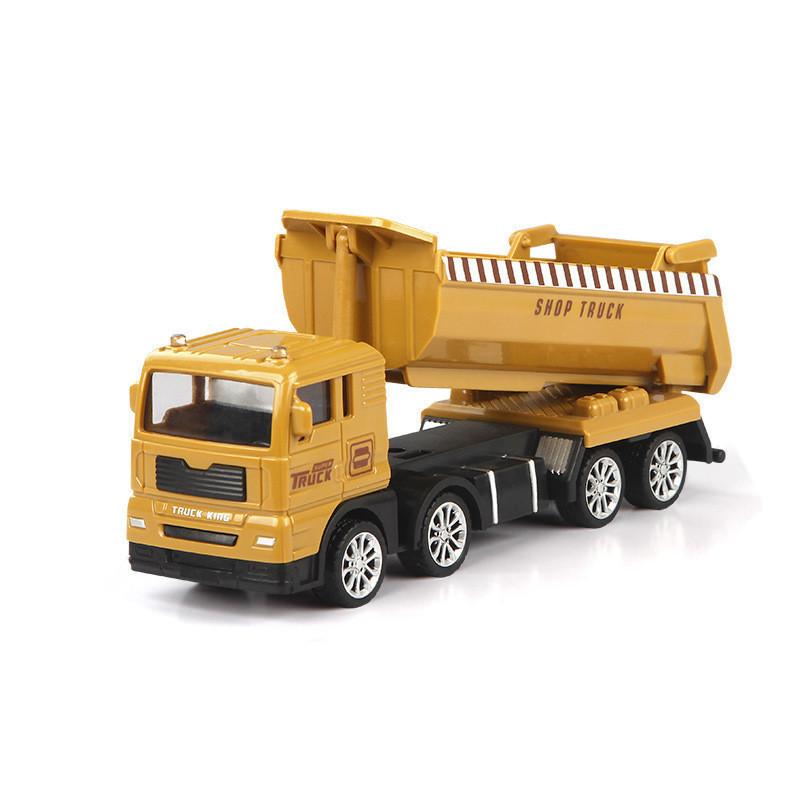 Large Engineering Vehicle Toy Set Combination Series Children Excavator Bulldozer Mixer Crane Boy Car