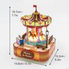 Material Christmas Music Box Lighting Creative Ornament Collection Miniature Toys Musical for