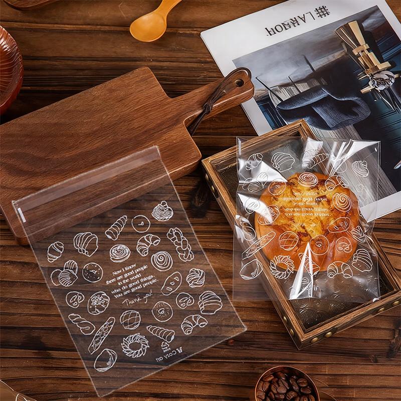 MEIDI Transparente Selbstklebende Bäckertüten