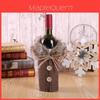 Premium Santa Claus Wine Bottle Cover Gift Bag For Christmas Dinner Party Table Decor