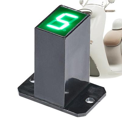 Motorrad-Gangschaltungsanzeige, 12 V, digitaler Geschwindigkeitsmesser für Motorräder, 0–6 Geschwindigkeiten, Hervorhebung der grünen Lichtanzeige, wasserdichter Zyklus