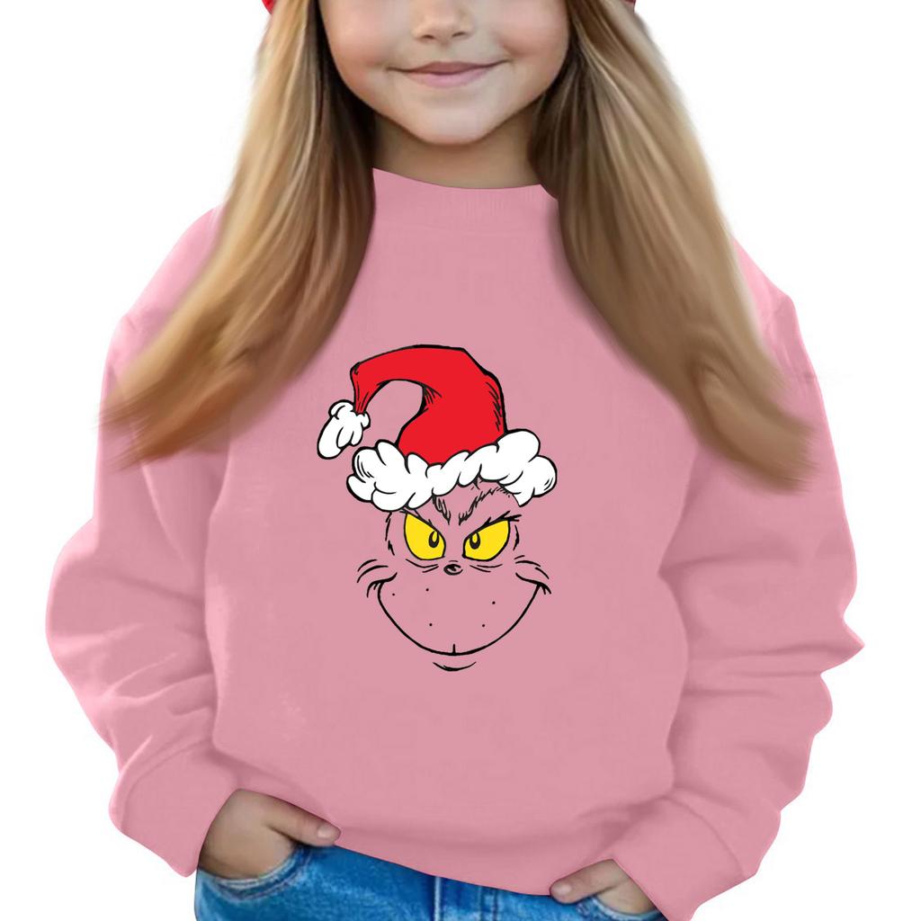 Weihnachtstag Mädchen Rundhals-Pullover für Kinder Bedruckte Baby-Tops