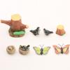 Multicolor Micro Swallow Model Fairy Garden Ornament Mini Birds' Nests Statue  Outdoor Indoor