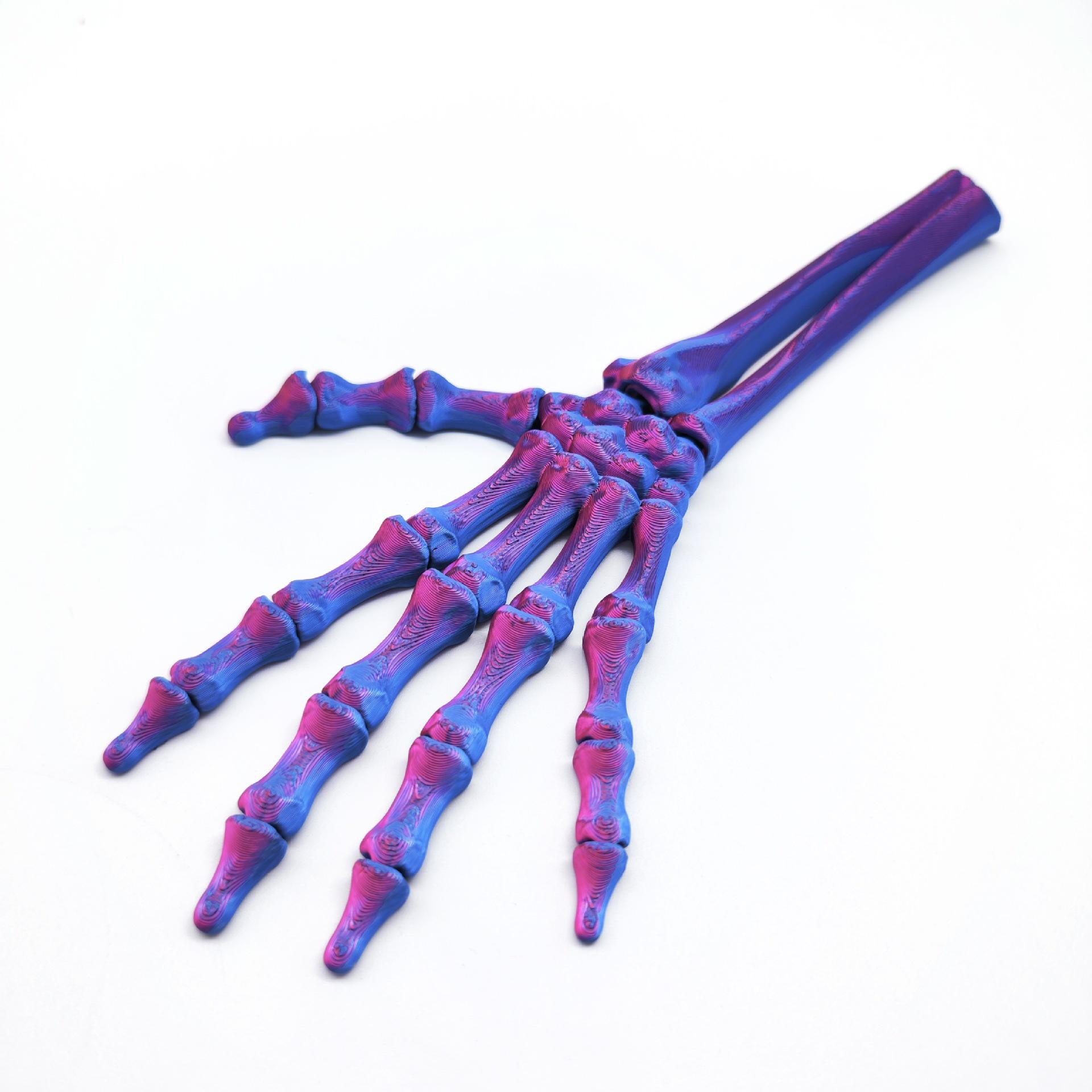 3D Printed Halloween Skeleton Hand Bone Model - Scary DIY Prank Ornament