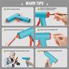 A25F-Glue Gun And Sticks Set With 2600Mah Type-C Rechargeable 30 Premium Glue Sticks,For Crafts