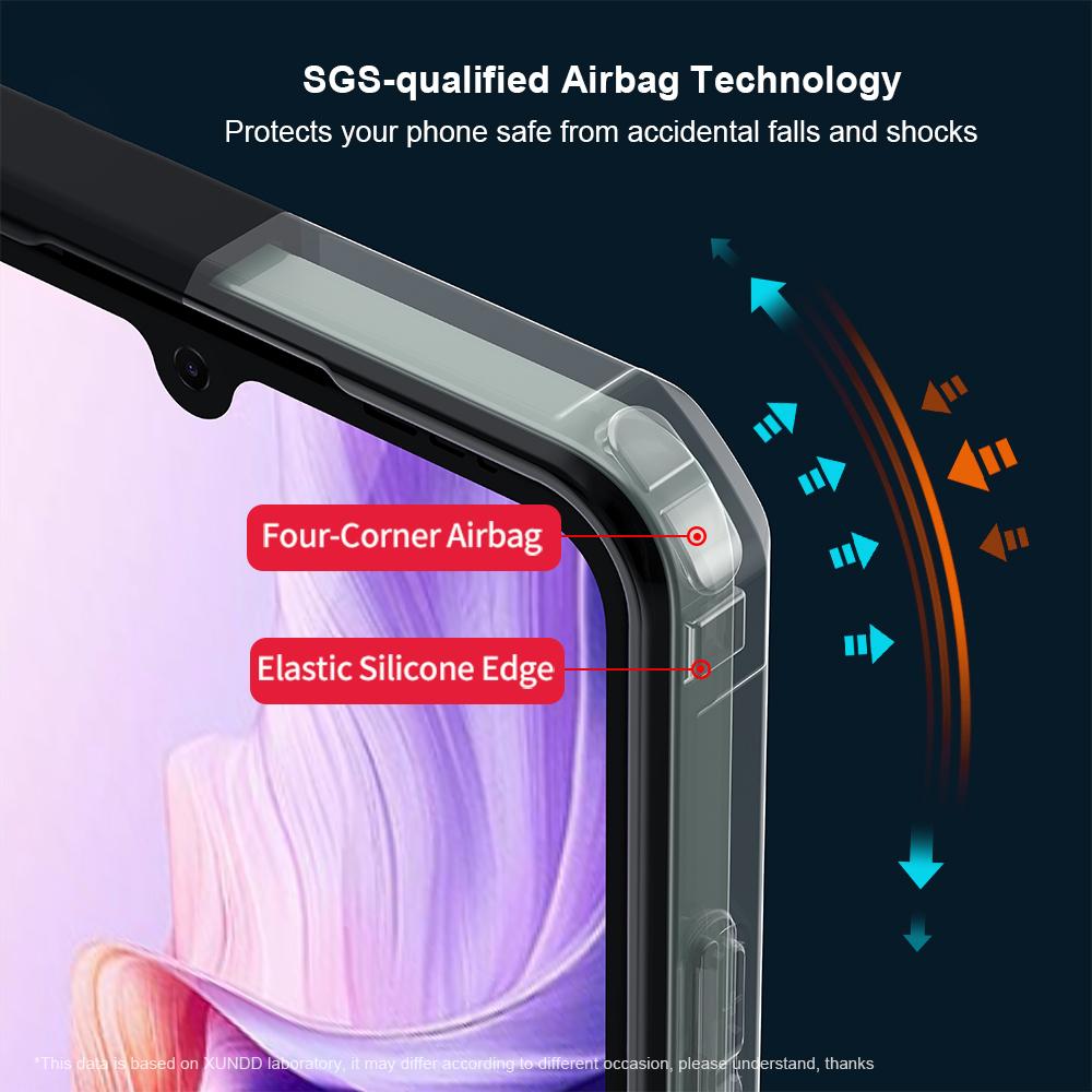 XUNDD Für ZTE Blade V70 Max Hülle Sturzsicheres TPU+Acryl Klarer Rücken Handyhülle