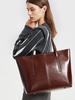 Spacious Solid Tote Bag for Women Casual Shoulder Handbag for Work Commute and Shopping