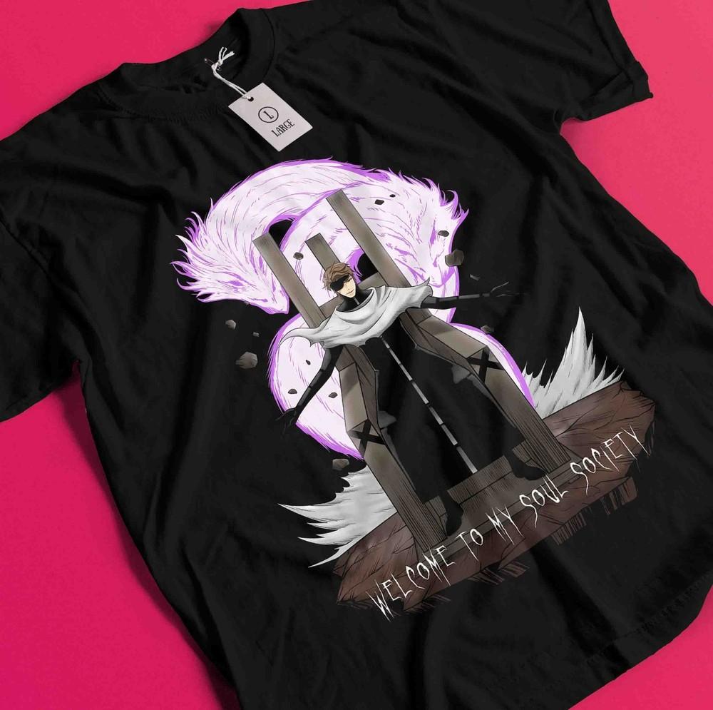 

Аниме футболка Bleach Футболка Айзен Футболка Ичиго Банкай Футболка Яхве Футболка Зараки Кенпачи BB802 2XL