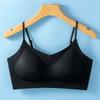 Women Seamless Thin Breathable Back Beauty Wireless Fixed Cup Invisible Bra