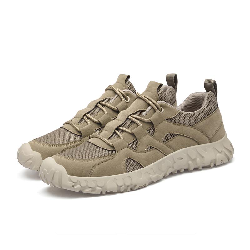 Fashion Solid Color Running Trainers Leisure Sports Male Hiking Shoes New Breathable Sneakers for Men Leisure Walk Mesh Casual Footwear