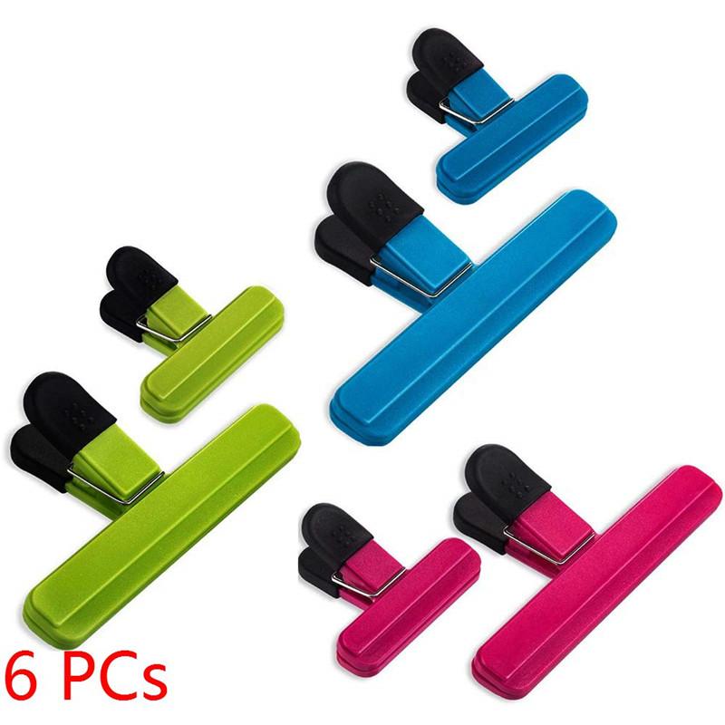 

Plastic Bag Clips Set Large Chip Bag Clips Heavy Duty ABS Colorful Sealing Clips Clamps for Snack and Food Bags to Keep Fresh