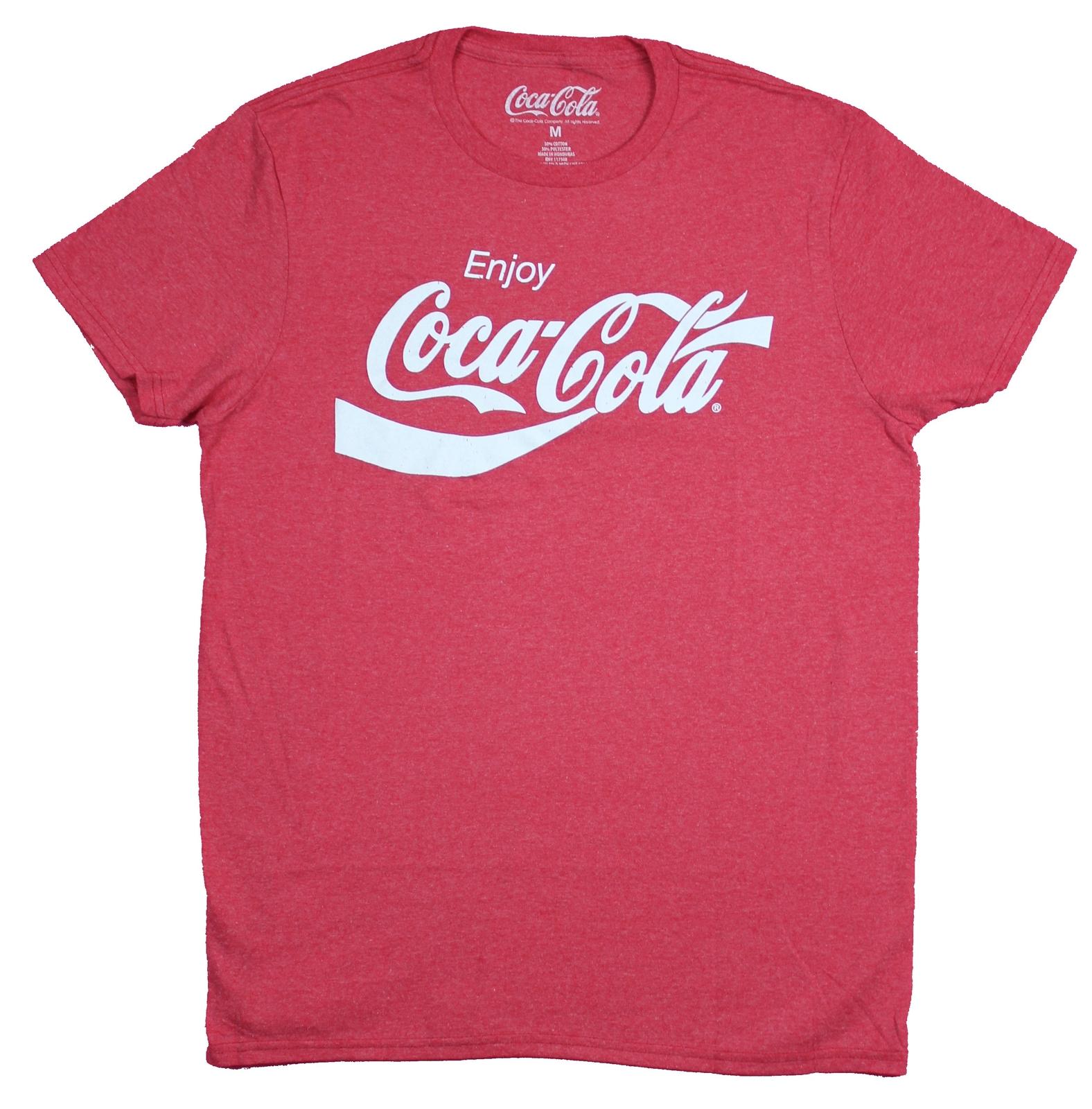 Coca Cola Adult New T-Shirt - Enjoy Coca-Cola Script Logo Pic XL