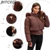 BITCED Spring/Autumn Lightweight Flight Jacket Women's Casual Long-Sleeved Coat Loose-Fit Stand Collar Baseball Jacket