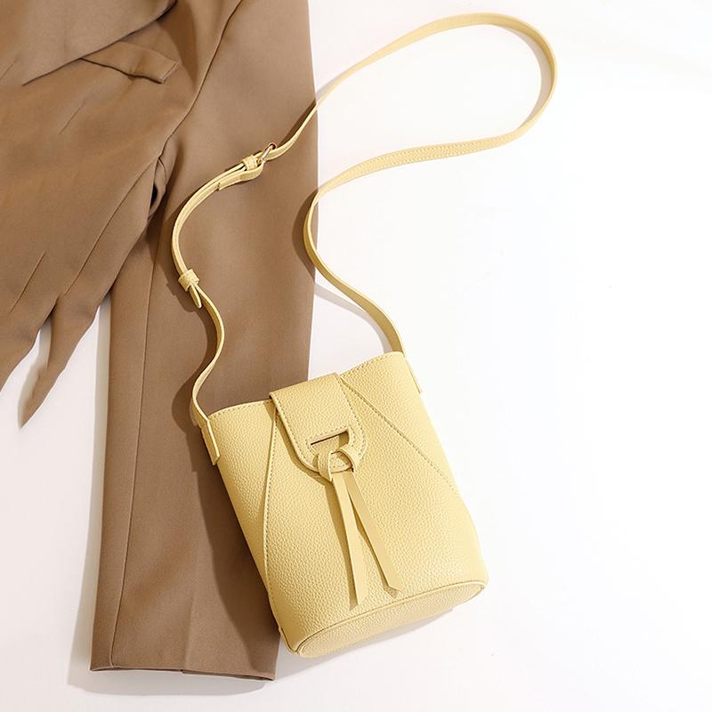 

Yogodlns Women s Shoulder Bags Soft Hasp PU Leather Mini Handbag Large Capacity Crossbody Bags Solid Color Phone Purse 13x7x18cm жёлтый