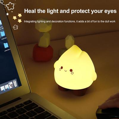 Night Light Soft Warm Glow Adjustable Brightness Timer Function Small USB Rechargeable Realistic Flickering Flame