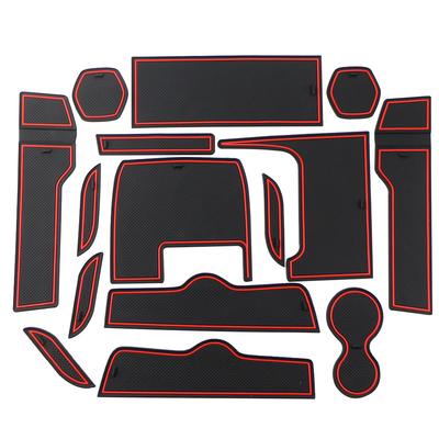 RHD Anti-Slip Gate Slot Cup Mat for Honda Civic 2016-2019 10th Non-slip Pad Interior Rubber Coaster Door Cup Pad